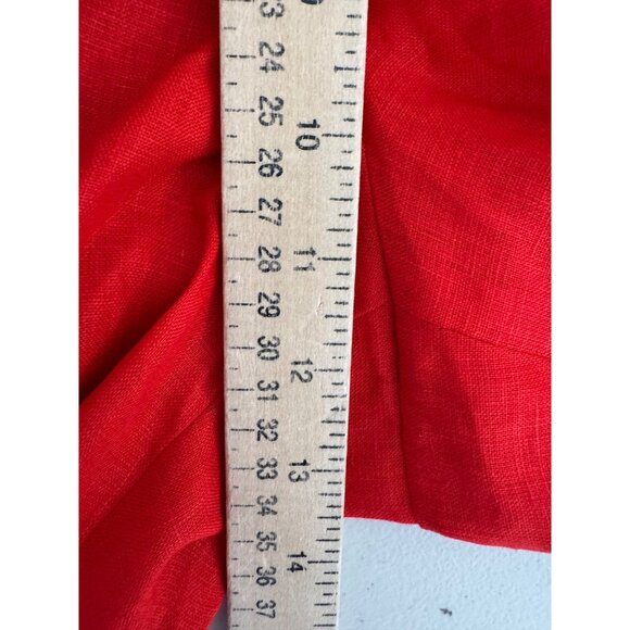 J.Crew harbor pants in linen wide relaxed preppy 90s money sz M - Picture 6 of 9